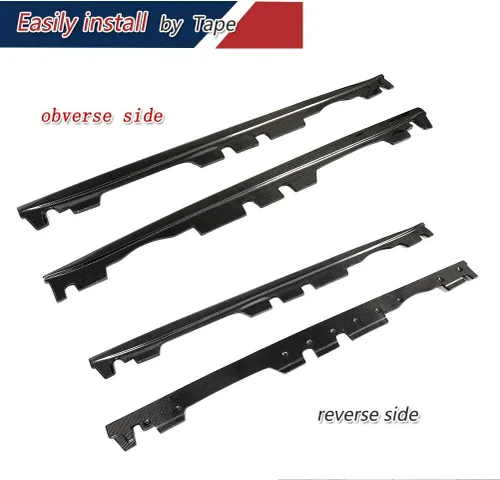 Vista 7 de Faldas laterales de fibra de carbono para BMW Serie 3 E92 E93 M3 2 2 puertas 2008-2013 falda lateral de coche Extensión Panel basculante salida