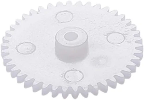 Vista 16 de Bettomshin - 10 engranajes helicoidales de 19x2x6mm/0.75x0.08x0.24"(ODxIDxT) 36102B engranaje de plástico de 0.5 módulos, blanco de alta velocidad