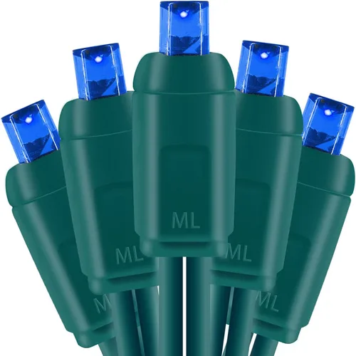 Vista 13 de Mini luces LED de Navidad de 0.197 in, tira de luces LED para decoración de árboles de Navidad en exteriores e interiores, grado comercial, cable