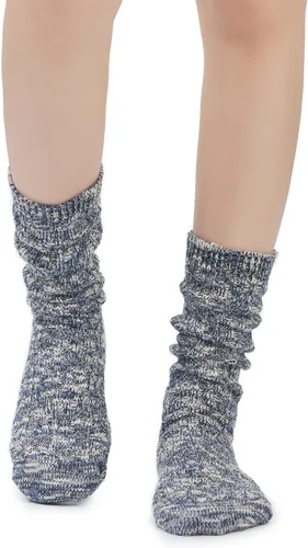 Vista 2 de Leotruny Calcetines de algodón de punto vintage para mujer