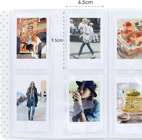 Vista 5 de Álbum de fotos Ablus pequeño con 128 bolsillos para fotos de cámaras instantáneas Fujifilm Instax Mini 7s 8 8+ 9 25 26 50s 70 90 y tarjetas
