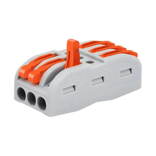 Vista 12 de Nineleaf Conectores de cable de palanca, conectores compactos de empalme de alambre en línea, terminales eléctricos modulares reutilizables 1 en 1