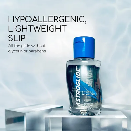 Vista 2 de ASTROGLIDE - Lubricante hipoalergénico sin glicerina ni parabenos, 2.5 onzas líquidas