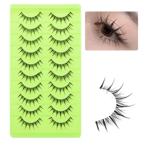 Vista 11 de Pestañas postizas de visón 3D, pestañas postizas naturales y finas, 0.59 pulgadas, pestañas largas y esponjosas, herramientas de maquillaje de ojos