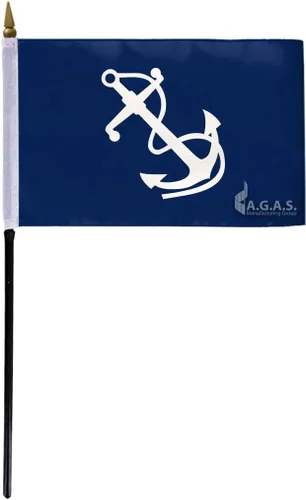 Vista 7 de AGAS - Bandera de capitán oficial de puerto, 12 x 18 pulgadas, nailon 200D impreso, bordes de doble costura, encabezado de lona con ojales de latón