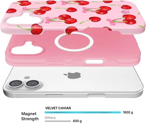 Vista 1015 de VELVET CAVIAR Funda para iPhone 15, compatible con MagSafe, probada contra caídas de 10 pies, fundas protectoras de diseño, leopardo color rosa
