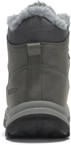Vista 4 de TSIODFO Botas de nieve para hombre de invierno impermeables para senderismo al aire libre