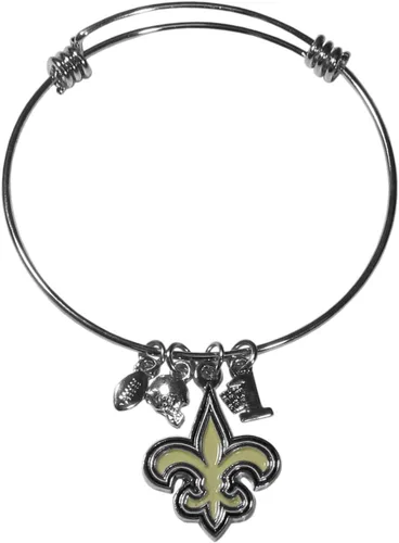Vista 3 de Siskiyou NFL womens Charm Bangle Bracelet Color del