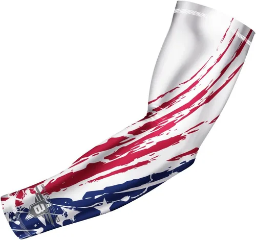 Vista 7 de Bucwild Sports Flag Compression Arm Sleeve - Perfect for Baseball Basketball Football - Youth & Adult Sizes