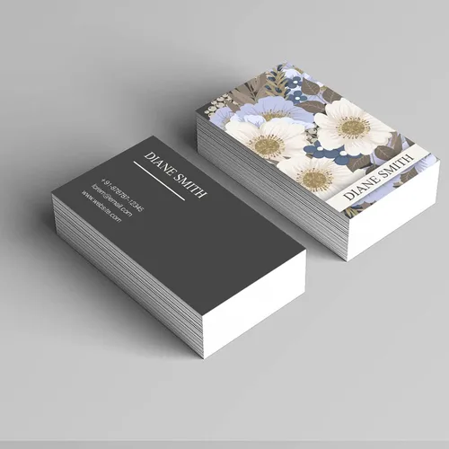 Vista 5 de Tarjetas de visita personalizadas: impresión de tarjetas de identificación profesional personalizada adecuada para mujeres (estilo 3)