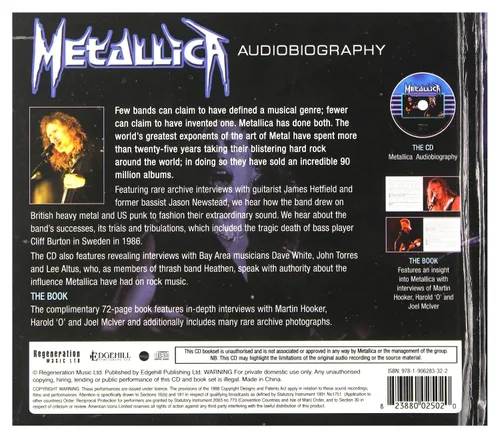 Vista 2 de Metallica: Audiobiography (digibook) [CD]