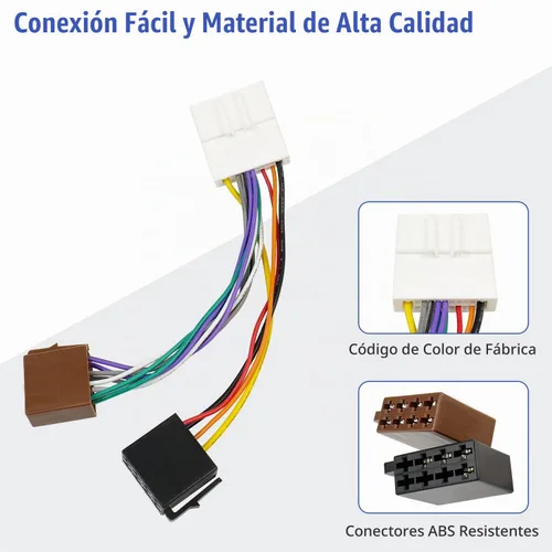Vista 6 de Arnés de cableado estéreo para Nissan Adaptador de radio ISO a conector de 20 pines compatible con Altima Sentra Frontier Versa Xterra Murano Leaf