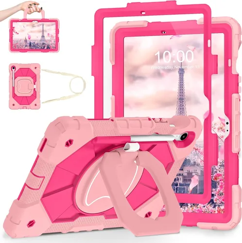 Vista 28 de WESOROL Funda para Samsung Galaxy Tab S10 Lite/S10 FE/S9 FE/S9 10.9/11 pulgadas (2025/2023), Funda para Tableta Galaxy Tab S9 a prueba de golpes
