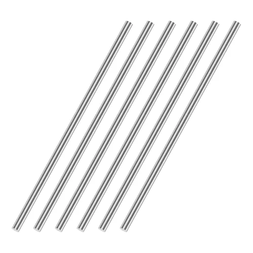 Vista 5 de uxcell Varilla redonda sólida de acero inoxidable 304 de 0.039 in x 3.937 in para manualidades de bricolaje - 2 piezas