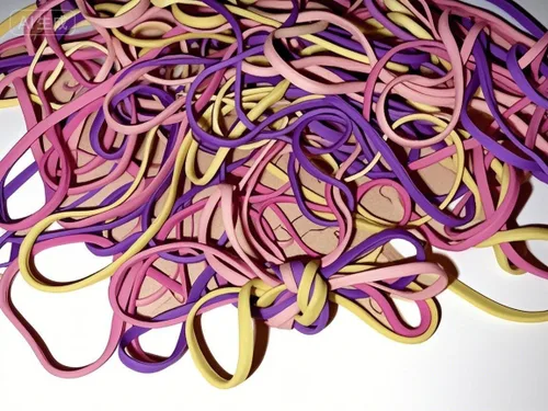 Vista 6 de Bandas de goma de varias dimensiones (#64+#33+#16+#117b), 1/4 libras, banda de goma colorida sin látex, bandas elásticas resistentes para archivos