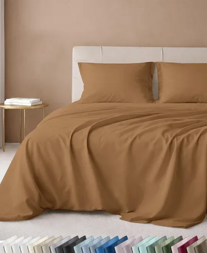 Vista 59 de California Design Den Juego de sábanas tamaño King, 100% algodón, sábanas lujosas de 600 hilos con bolsillo profundo, ropa de cama duradera con 16