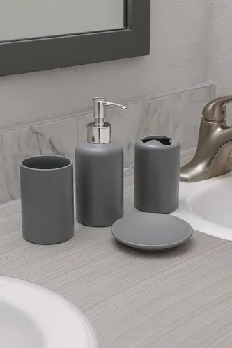Vista 5 de WPM WORLD PRODUCTS MART Juego de 4 piezas para baño