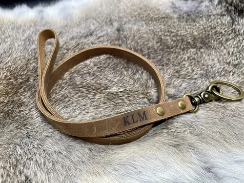 Vista 4 de Cordones para insignias de identificación, cordones personalizados, cordón de cuero