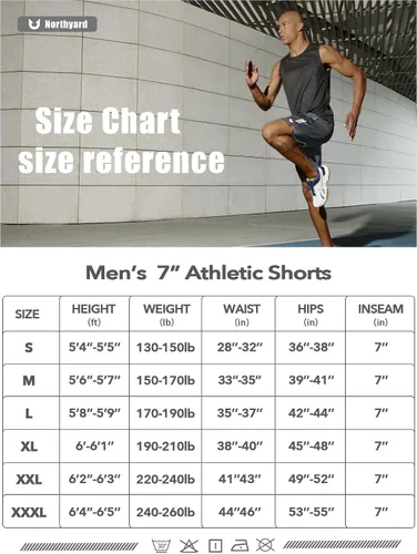 Vista 6 de NORTHYARD Pantalones cortos deportivos de baloncesto para hombre, de 5, 7, 10 pulgadas, para entrenamiento, gimnasio, secado rápido, pantalones