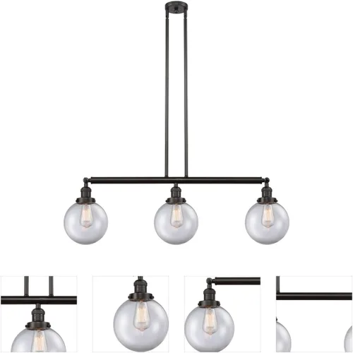 Vista 24 de Innovations 209-SN-HFS-82-SN-LED Colgante Isla LED de Franklin Restoration Collection 9.00 pulgadas Níquel