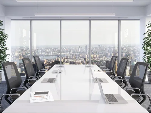 Vista 6 de WorkPro® Sentrix Silla de oficina ergonómica de malla/malla con respaldo medio, brazos fijos, negro, compatible con BIFMA