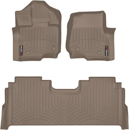 Vista 11 de Weathertech Revestimientos de suelo personalizados para Ford F-150 Raptor, F-150, F-150 Lightning, 1ª y 2ª fila (44697-1-6), negro