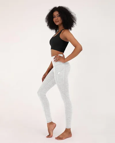 Vista 5 de ODODOS - Leggings de yoga de cintura alta para mujer con bolsillos pantalones de yoga deportivos con control de abdomen no se transparentan
