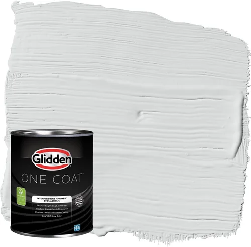 Vista 32 de Glidden Pintura Interior + Imprimación: Gris/Plata Antigua, Una Capa, Satinado, 1 Galón