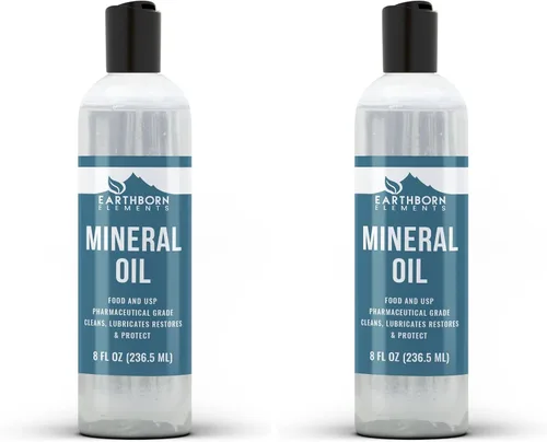 Vista 6 de Earthborn Elements Aceite mineral (1 cuarto de galón) de calidad alimentaria, puro y no diluido transparente