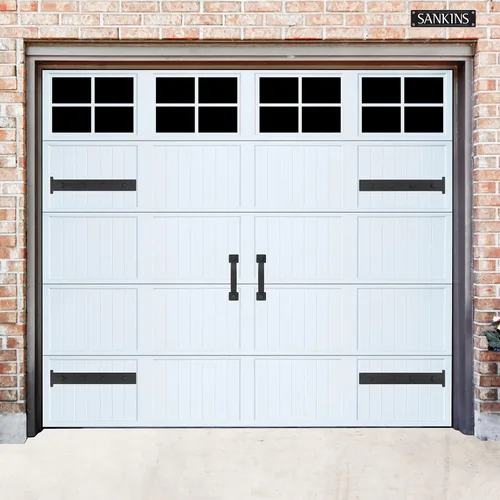Vista 6 de Kit de herrajes magnéticos decorativos para puerta de garaje, atractivas bisagras de imitación, accesorios de decoración, 1 acentos de puerta