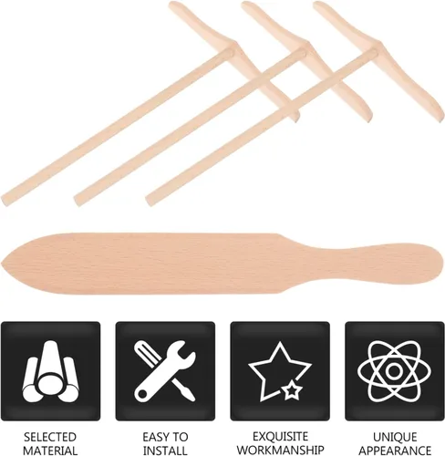 Vista 3 de LIFKOME Juego de 4 espátulas para panqueques, espátula, utensilios para cocinar