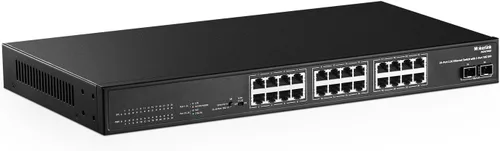 Vista 12 de MokerLink Switch Ethernet de 4 puertos 2.5G con SFP 2x10G, 4 puertos Base-T de 2.5G compatibles con 10/100/1000Mbps, conmutador de red sin