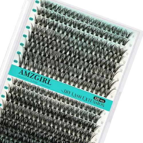 Vista 18 de AMZGIRL Lash Clusters Kit, D Curl Volume Eyelash Extensions, Medusa