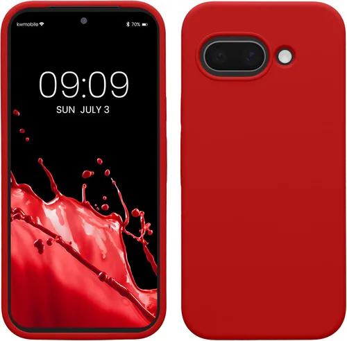 Vista 144 de kwmobile Funda Compatible con Google Pixel 6 Pro - Funda de Teléfono de Silicona TPU con Acabado Suave - Azul Caribe