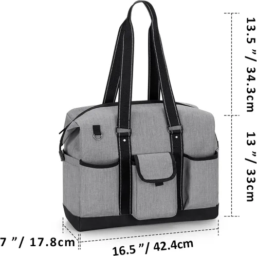 Vista 19 de Damero Bolsa de enfermera con funda para laptop para el trabajo y el cuidado del hogar, estudiantes de medicina