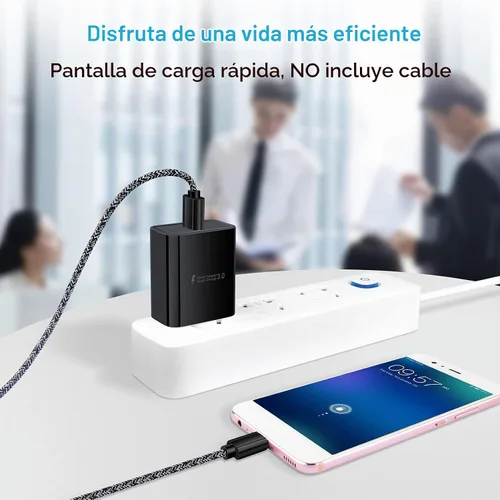 Vista 6 de Enchufe del cargador USB,Carga rápida 3.0 Bloque de carga rápida Caja del cubo del cargador de pared for Samsung Galaxy S26 S25 S24 S23 A17 A16