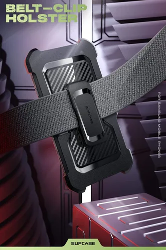 Vista 6 de SUPCASE Funda para Samsung Galaxy S22 con soporte (Unicorn Beetle Pro), [clip de cinturón integrado] Resistente de cuerpo completo de doble capa