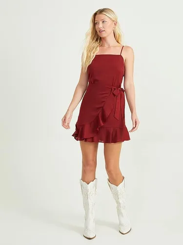 Vista 5 de ALTAR'D STATE Vestido de manga larga para mujer, con estampado floral, cuello cuadrado, casual, para verano y otoño, Pomegranate