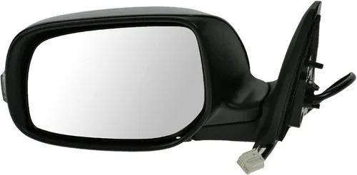 Vista 124 de TRQ Espejo plegable con calefacción eléctrica del lado del conductor con indicador de punto ciego pintura a juego negro liso compatible con Kia
