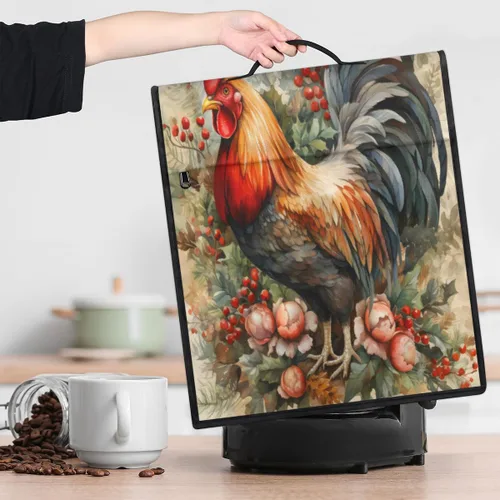 Vista 7 de Kitchen Aid - Fundas para batidora de pie, retro, gallo, con 3 bolsillos, cubierta para batidora, para electrodomésticos, cubierta antipolvo