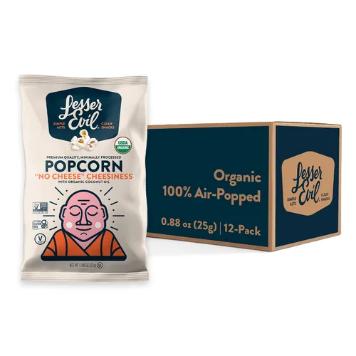 Vista 31 de LesserEvil Palomitas de maíz orgánicas "Avocado-licious", exclusivo de Amazon, calidad premium, mínimamente procesado, sin aceite vegetal, 4.6