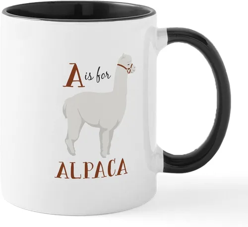 Vista 11 de CafePress 100% Alpaca Mugs Taza de café de cerámica de 11 oz (11.0 fl oz)
