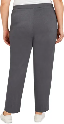 Vista 2 de Alfred Dunner Camisa con volantes delanteros para mujer Gris