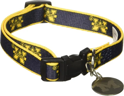 Vista 18 de Collar de perro de NCAA. PREMIUM cuello ajustable Collar de perros – Fútbol/Baloncesto para perros & gatos. Durable Collar de mascota de deportes