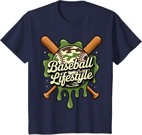 Vista 57 de Baseball Life Style 101 Apparel Youth Drip Baseball Boys Kid Camiseta