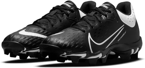 Vista 8 de Nike Hyperdiamond 4 Keystone - Tacos de sóftbol moldeados, color negro, blanco, talla 8.5 M, Negro Negro Blanco