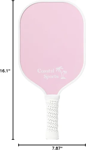 Vista 5 de Paleta de pickleball Cara de grafito y núcleo de polímero de panal Agarre premium Ligero
