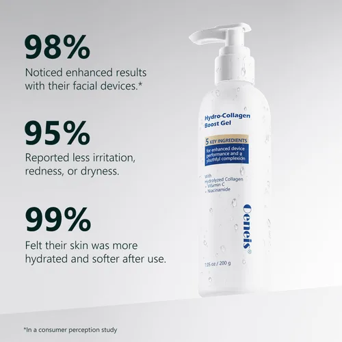 Vista 4 de Oeneis Gel de refuerzo de hidrocolágeno, gel conductor con colágeno hidrolizado, niacinamida y ácido hialurónico, para tratamientos faciales