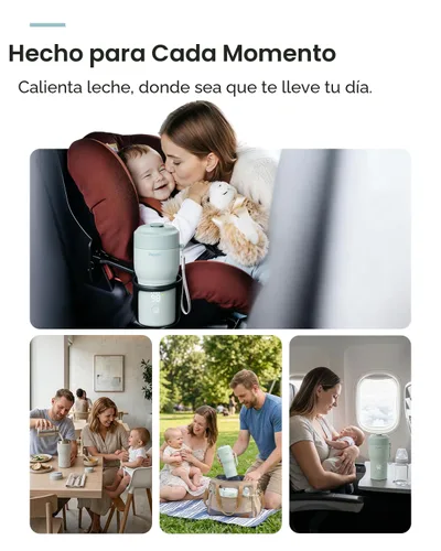 Vista 4 de Papablic Calentador de biberones portátil 2 veces más rápido para viajes