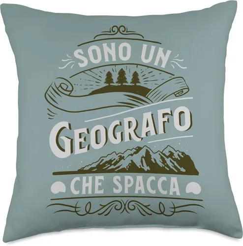 Vista 4 de Un Geografo Che Spacca Uomo Idee Regalo Geografia Throw Pillow